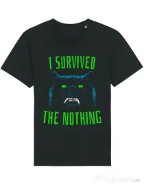 Tricou STANLEY STELLA barbat I survived Negru