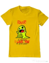 Tricou ADLER barbat Rawr Galben