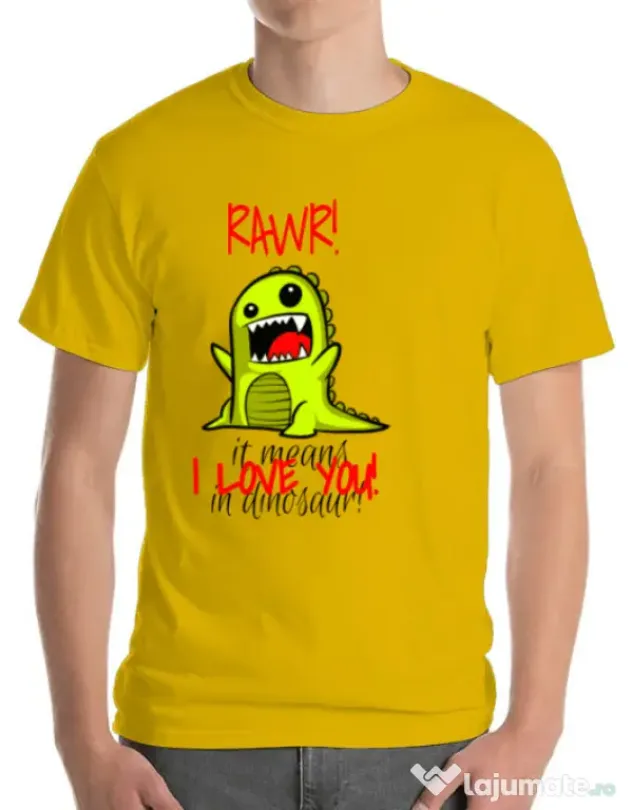 Tricou ADLER barbat Rawr Galben