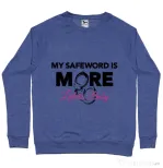 Bluza ADLER barbat My safeword is more Albastru melanj