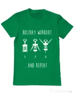 Tricou ADLER barbat Holiday workout Verde mediu