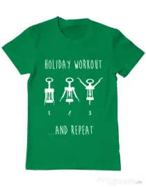 Tricou ADLER barbat Holiday workout Verde mediu