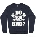 Bluza ADLER barbat Do you even lift Denim inchis