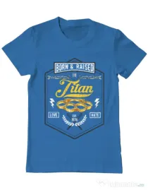 Tricou ADLER barbat Titan Albastru azuriu