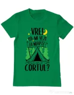 Tricou ADLER barbat Vrei sa-mi vezi la noapte cortul? Verde mediu