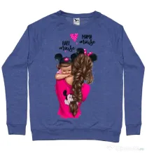 Bluza ADLER barbat Mama and baby Mouse Albastru melanj
