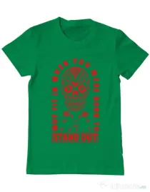 Tricou ADLER barbat Born to stand out Verde mediu