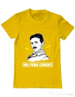 Tricou ADLER barbat Nu fura curent Galben