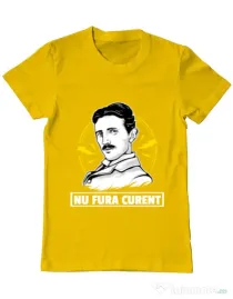 Tricou ADLER barbat Nu fura curent Galben