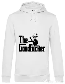 Hoodie barbat cu gluga The goodfucker Alb