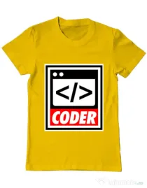Tricou ADLER barbat Coder Galben