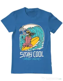 Tricou ADLER barbat stay cool Albastru azuriu
