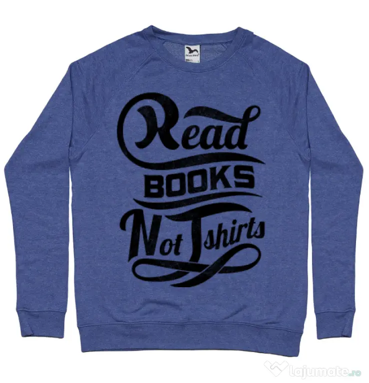 Bluza ADLER barbat Read books Albastru melanj