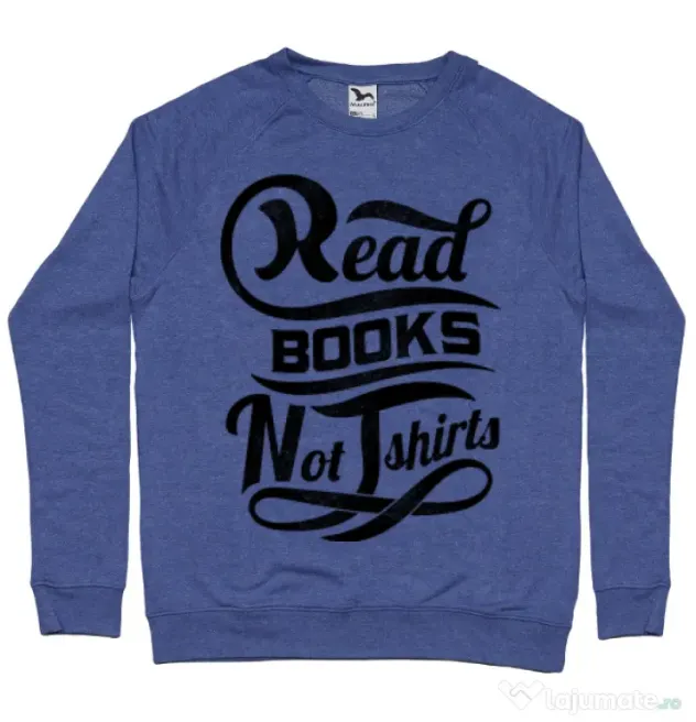 Bluza ADLER barbat Read books Albastru melanj