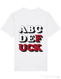 Tricou STANLEY STELLA barbat The alphabet Alb