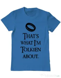 Tricou ADLER barbat Tolkien Albastru azuriu