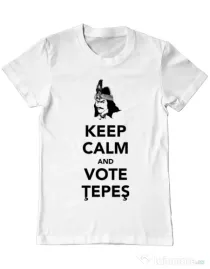 Tricou ADLER barbat Vote Tepes Alb