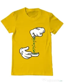 Tricou ADLER barbat Magic sparkles Galben