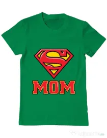 Tricou ADLER barbat Super mom Verde mediu