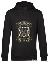 Hoodie barbat cu gluga Brother In Arms Negru