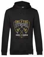 Hoodie barbat cu gluga Only The Strong Negru