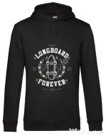 Hoodie barbat cu gluga Long Board Forever Negru
