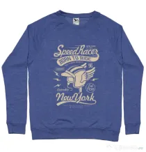 Bluza ADLER barbat Speed Racer Albastru melanj