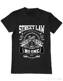 Tricou ADLER barbat Street Law Negru