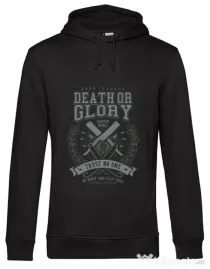 Hoodie barbat cu gluga Death or Glory Negru
