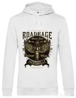 Hoodie barbat cu gluga Road Rage Alb