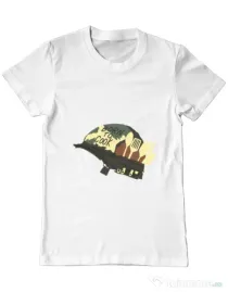 Tricou ADLER barbat Born To Cook Alb