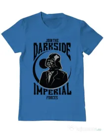Tricou ADLER barbat Darkside Albastru azuriu