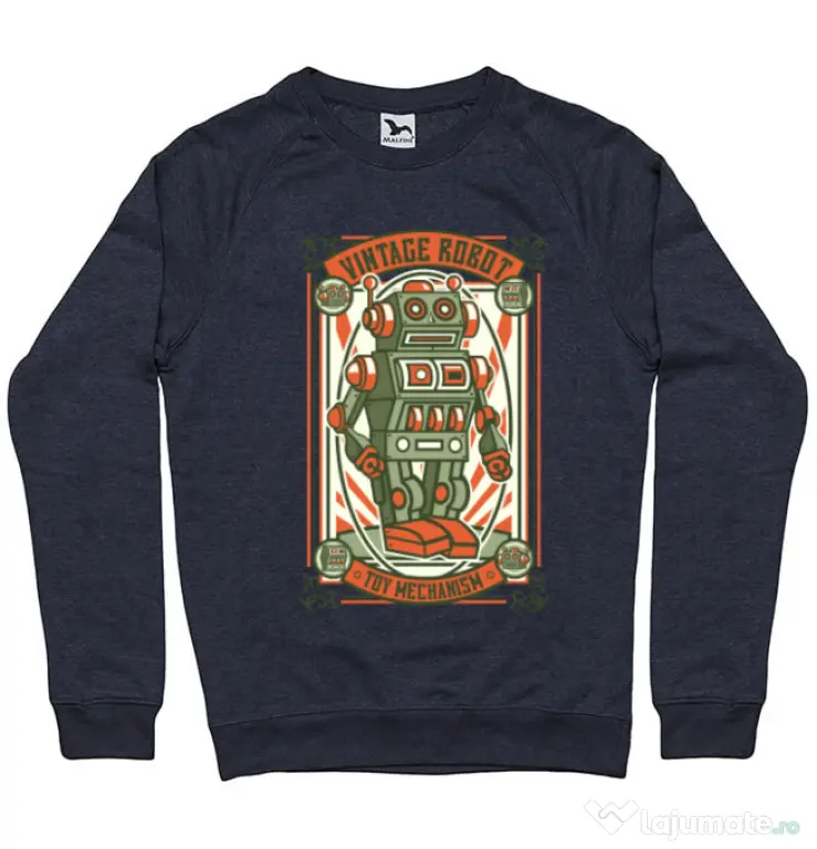 Bluza ADLER barbat Vintage Robot Denim inchis