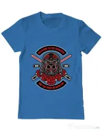 Tricou ADLER barbat Darth Vader Sugar Skull Albastru azuriu