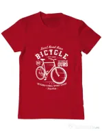 Tricou ADLER barbat Bicycle Rosu