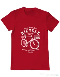 Tricou ADLER barbat Bicycle Rosu