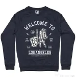 Bluza ADLER barbat Welcome To L.A Denim inchis