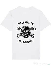 Tricou STANLEY STELLA barbat Welcome To The Darkside Alb