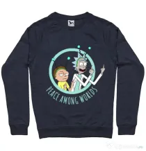 Bluza ADLER barbat Peace among worlds Denim inchis