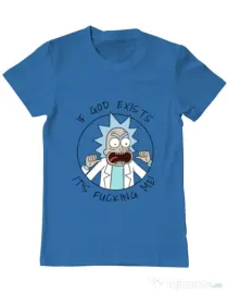 Tricou ADLER barbat God Albastru azuriu