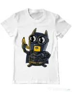 Tricou ADLER barbat Bat minion Alb