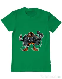 Tricou ADLER barbat Lets play Verde mediu
