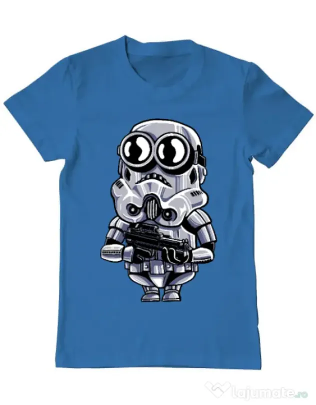 Tricou ADLER barbat Minion trooper Albastru azuriu