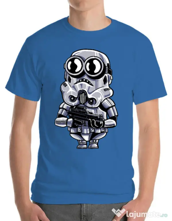 Tricou ADLER barbat Minion trooper Albastru azuriu