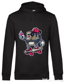 Hoodie barbat cu gluga Polaroid Negru