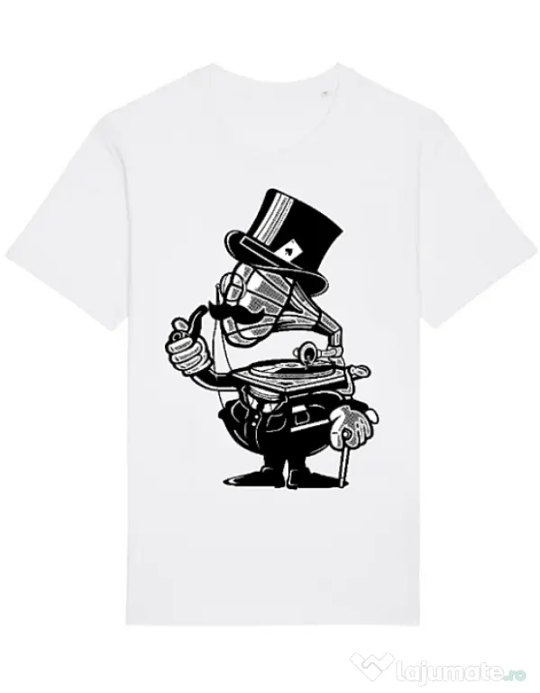 Tricou STANLEY STELLA barbat Gramophone head Alb