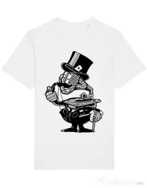 Tricou STANLEY STELLA barbat Gramophone head Alb