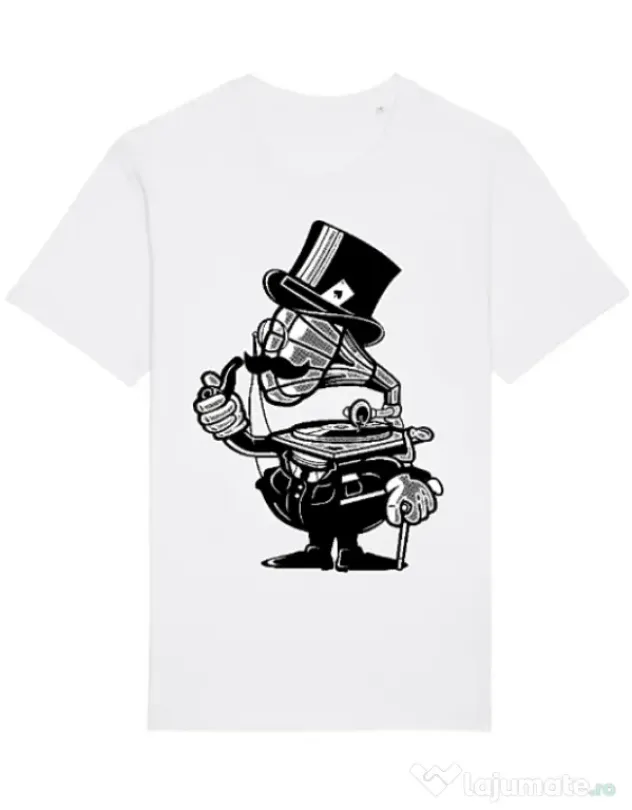 Tricou STANLEY STELLA barbat Gramophone head Alb
