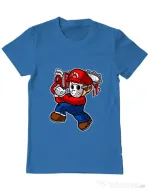 Tricou ADLER barbat Mario Massacre Albastru azuriu