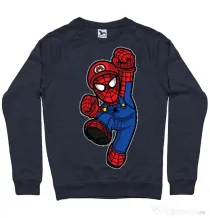 Bluza ADLER barbat Spider Plumber Denim inchis